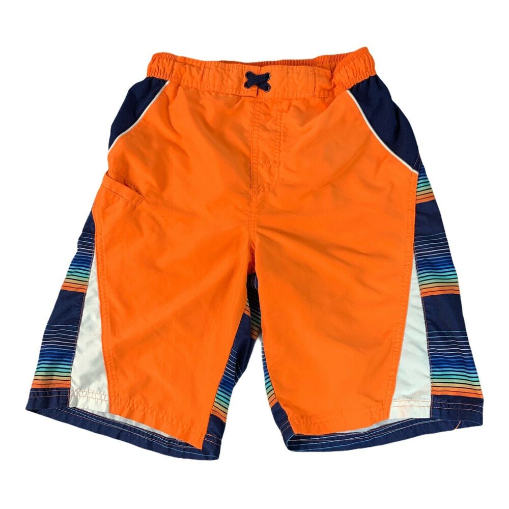 Wonder Nation Boys Youth Swim Trunks Shorts Size XL Bermuda Beach Elastic Waist